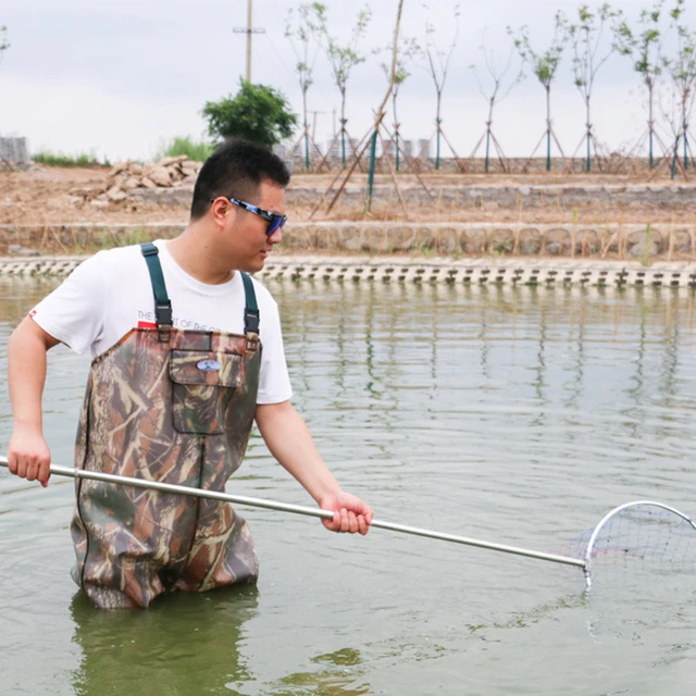 Camouflage Chest Waders Breathable Waterproof Fly Fishing Waders with  Wading Belt and Boots Durable PVC Hunting