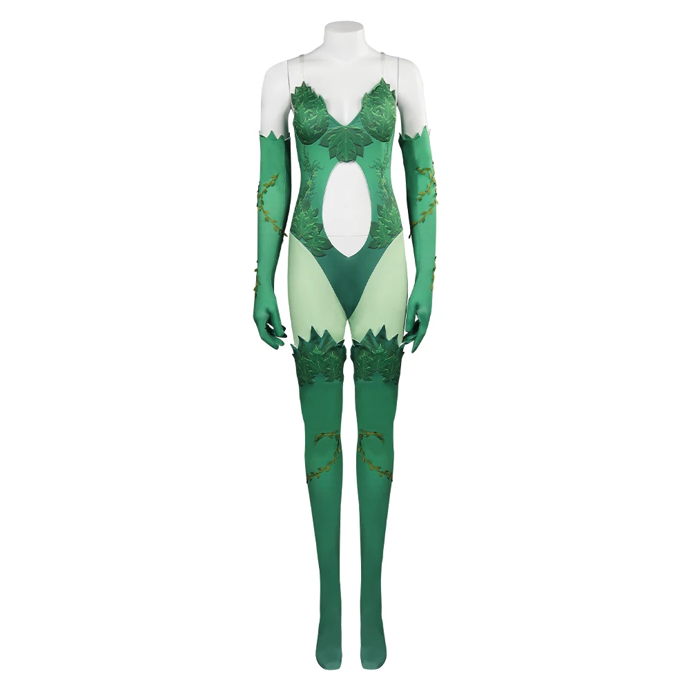 thumbnail image 4 of Disfraz de Cosplay de Anime Poison Cos Ivy, traje de fantasía, mono, guantes, traje de carnaval de Halloween, accesorios para niñas adultas, juego de rol, 4 of 5