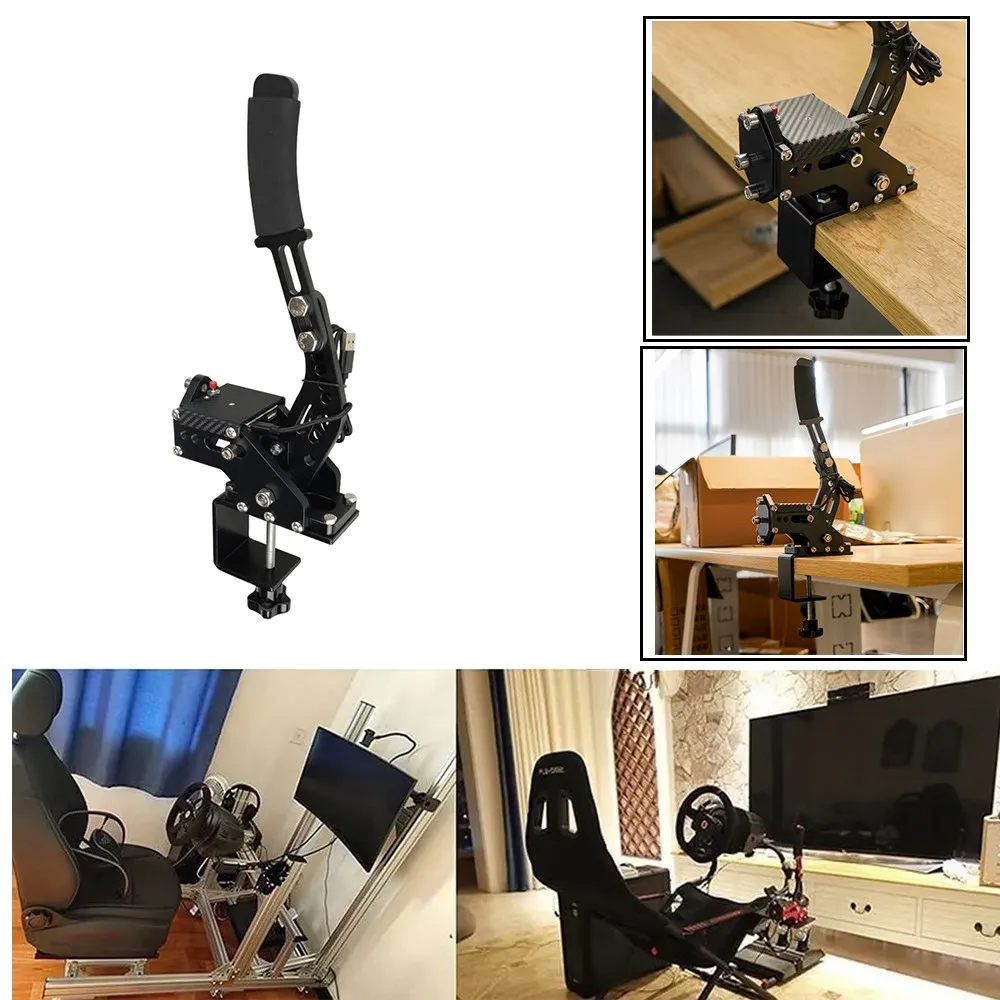 Universal PC USB Handbrake with Fixing Clamp Bracket For PS4/PS5 For Thrustmaster T300 SIM Racing Game