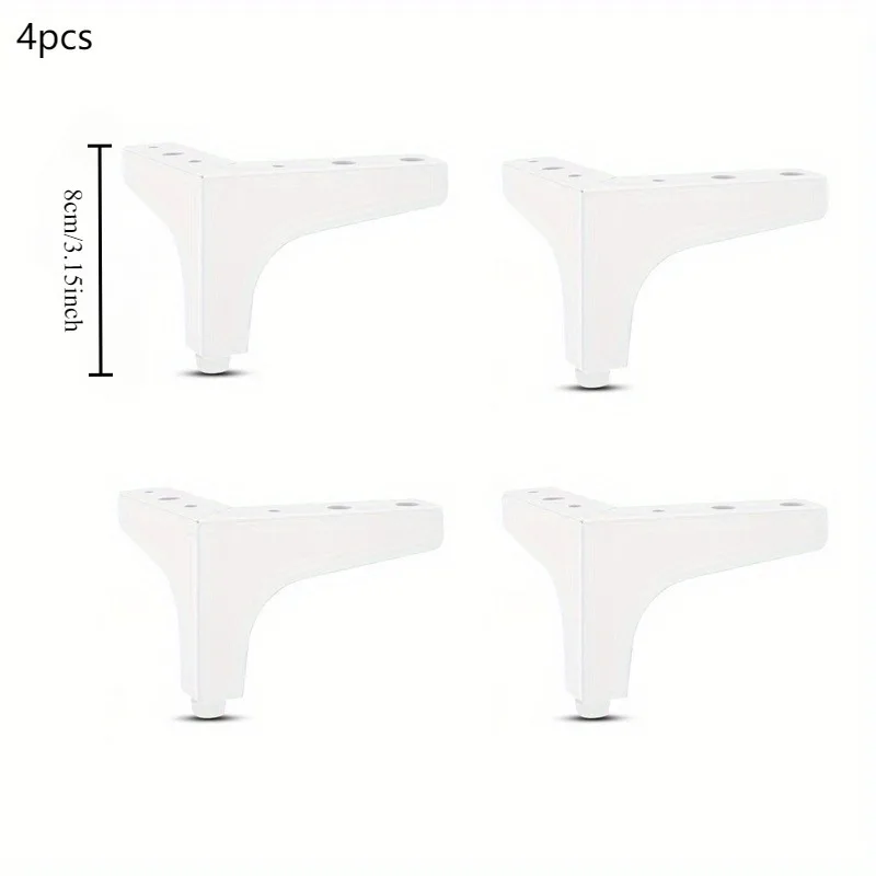4 pièces 13cm pieds de Table basse en métal moderne pour meubles pieds de canapé lit chaise bureau commode armoire de salle de bain pieds de remplacement
