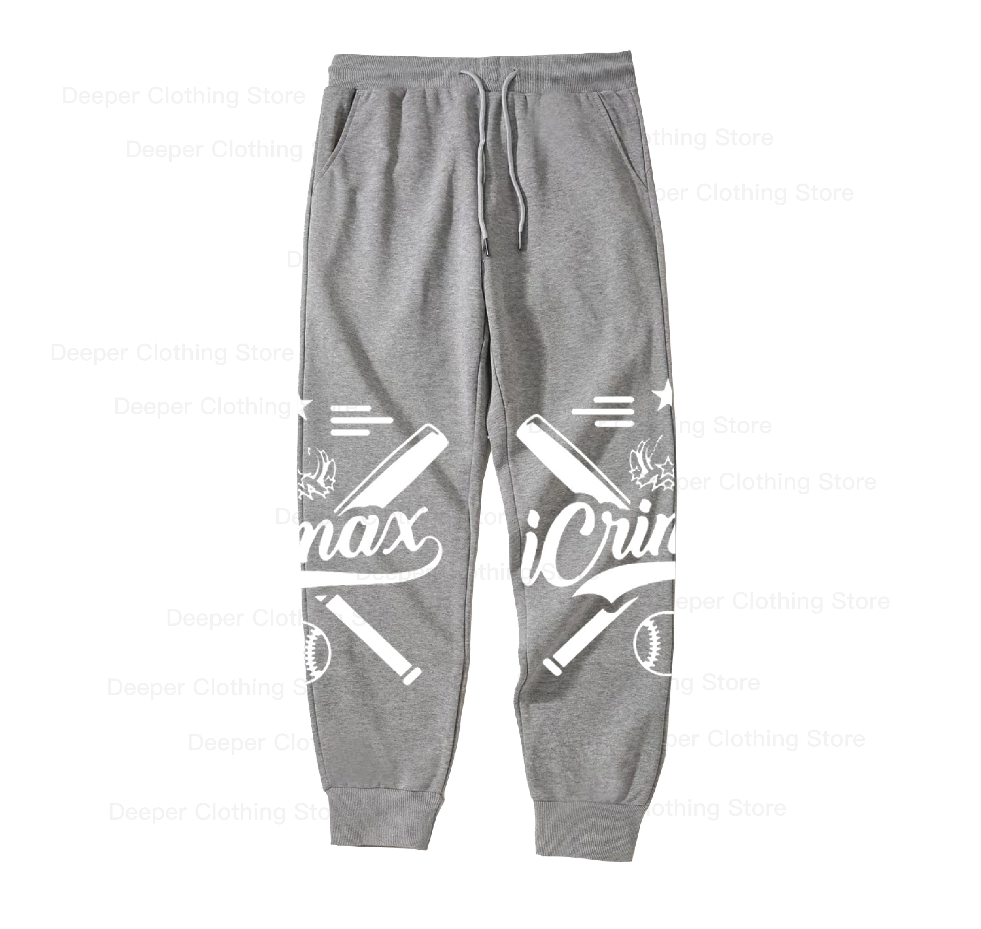 Burgerpommes icrimax Sports pants Men/Women Harajuku Kawaii Sweatpants Y2k Unisex Anime Cartoon kids boy Fashion Casual pants 4