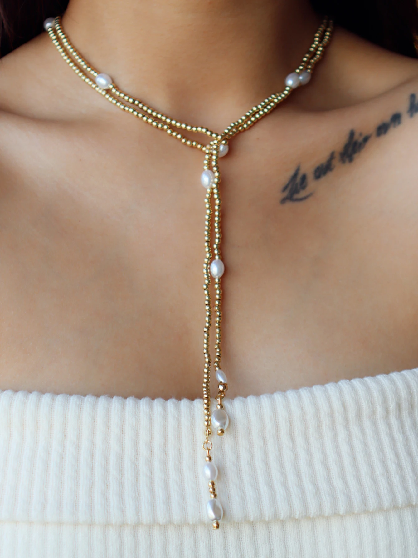 Bohemian Handmade Crystal Long Necklace Women