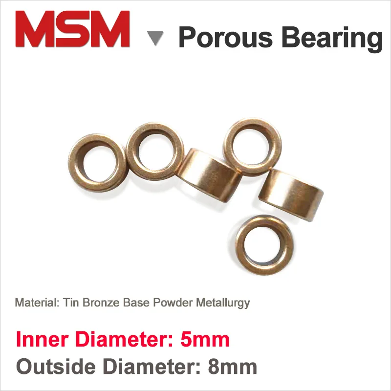 10pcs Msm Copper Sleeves 5x8x3/5x8x4/5x8x13/5x8x16/5x8x18/5x8x20mm