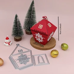 Festive Holiday Gift Box Metal Cutting Die Set (Lamp box)