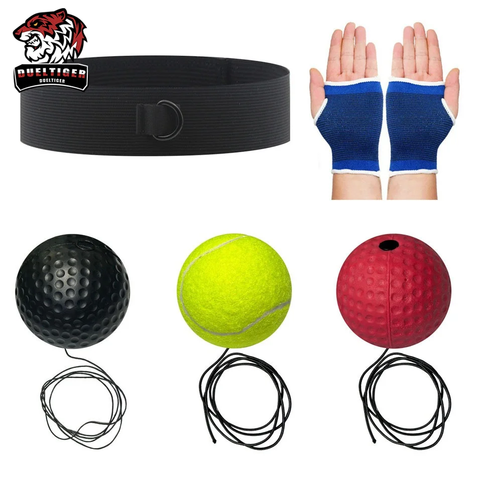 Boxing Speed Ball Head Mounted Speed Ball Boxing Punching Bag Boxing Reaction Ball Boxing Speed Ball Head-mounted PU Punch Ball MMA Sanda Training Hand Eye Reaction Gym Sandbag Muay Thai Boxeo Fitness Equipment