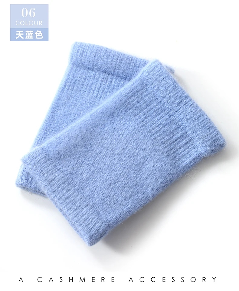 Hochwertiger, bequemer Stretch-Handgelenkschutz aus 100 % Kaschmir, einfarbig, warme Innenbekleidung, rutschfester Armschutz, Sport-Handgelenkschutz – Detail 23