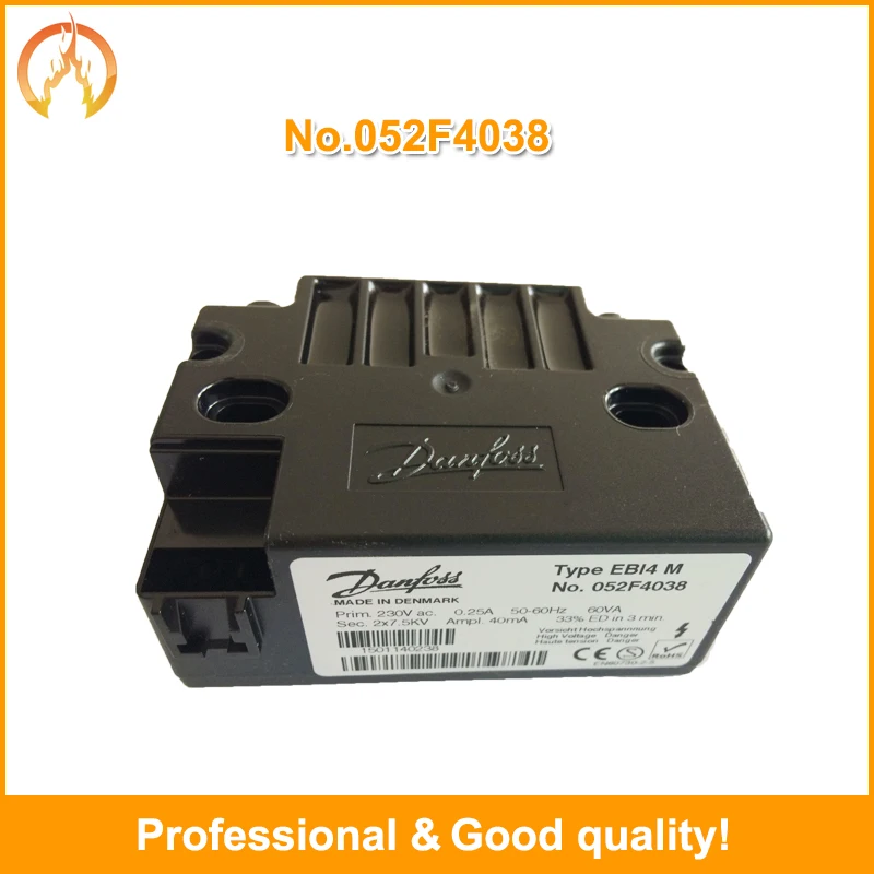

Danfoss igniton transformer Danfoss Type EBI4 1P No.052F4038 High pressure package 052F4040