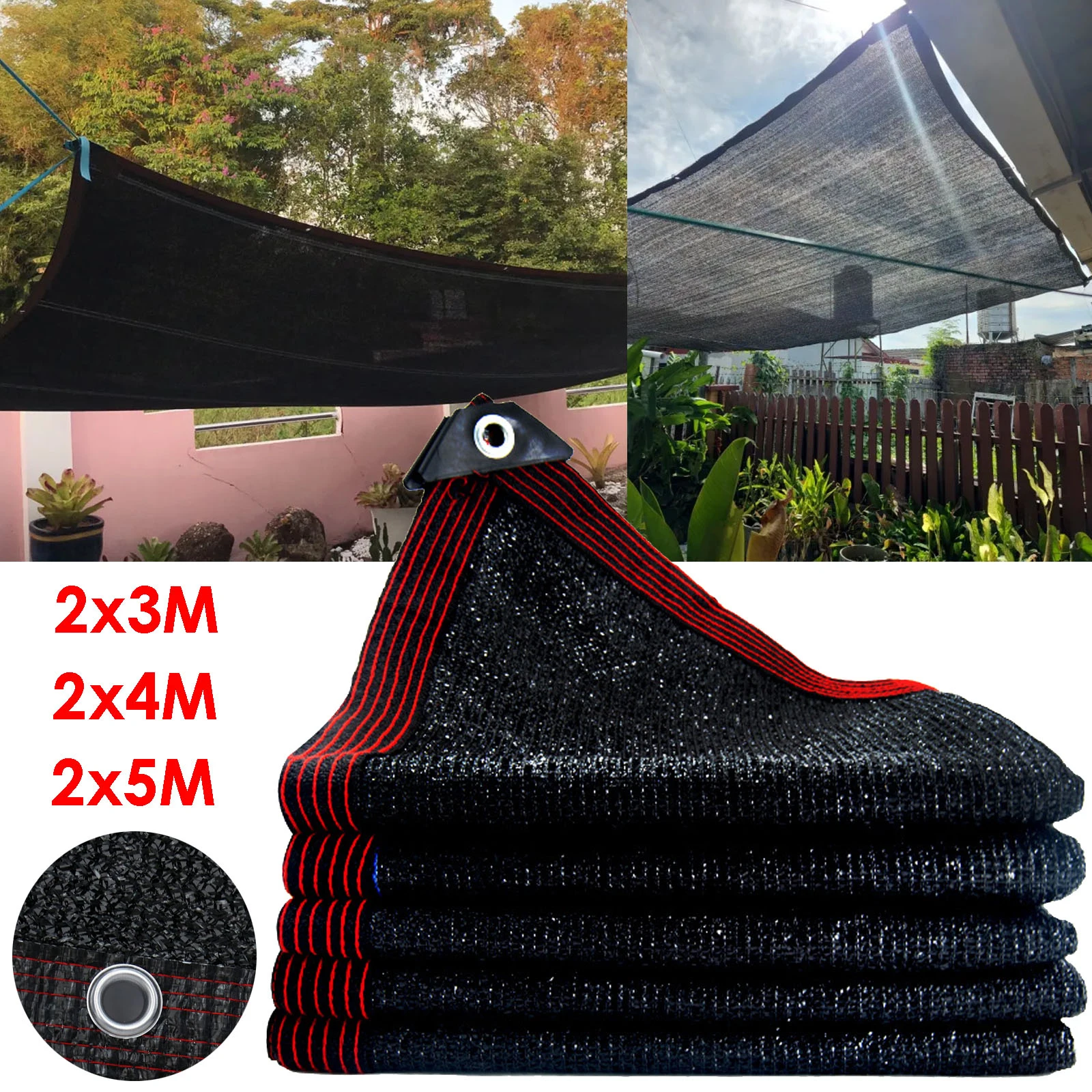 Outdoor Sunscreen Greenhouse Sunblock Sunshade Net Sun Shade Mesh Tarp