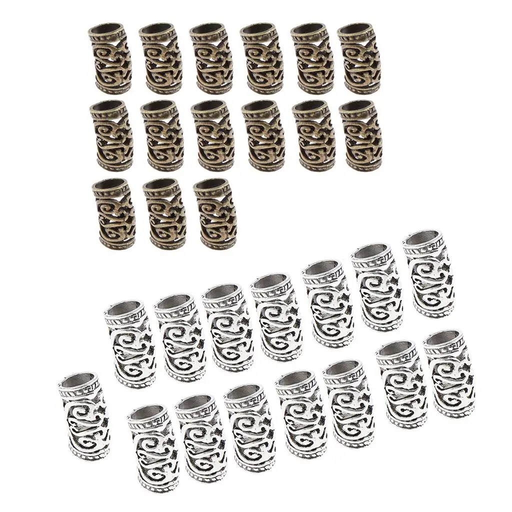 Wholesale 15x Hair Beads Cuff Hair Styling Braid Rings Clip DIY