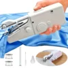 1pc Mini Portable Handheld Sewing Machine, Quick Stitch Tool for Fabric, Cloth, Clothing 1