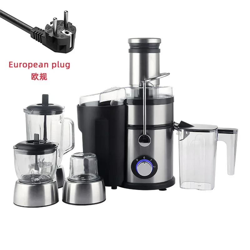 4 In 1 Stainless Steel Multifunctional Automatic Electric Juicer Blender  Carrot Fresh Fruit Juicer Mixer Grinders 5