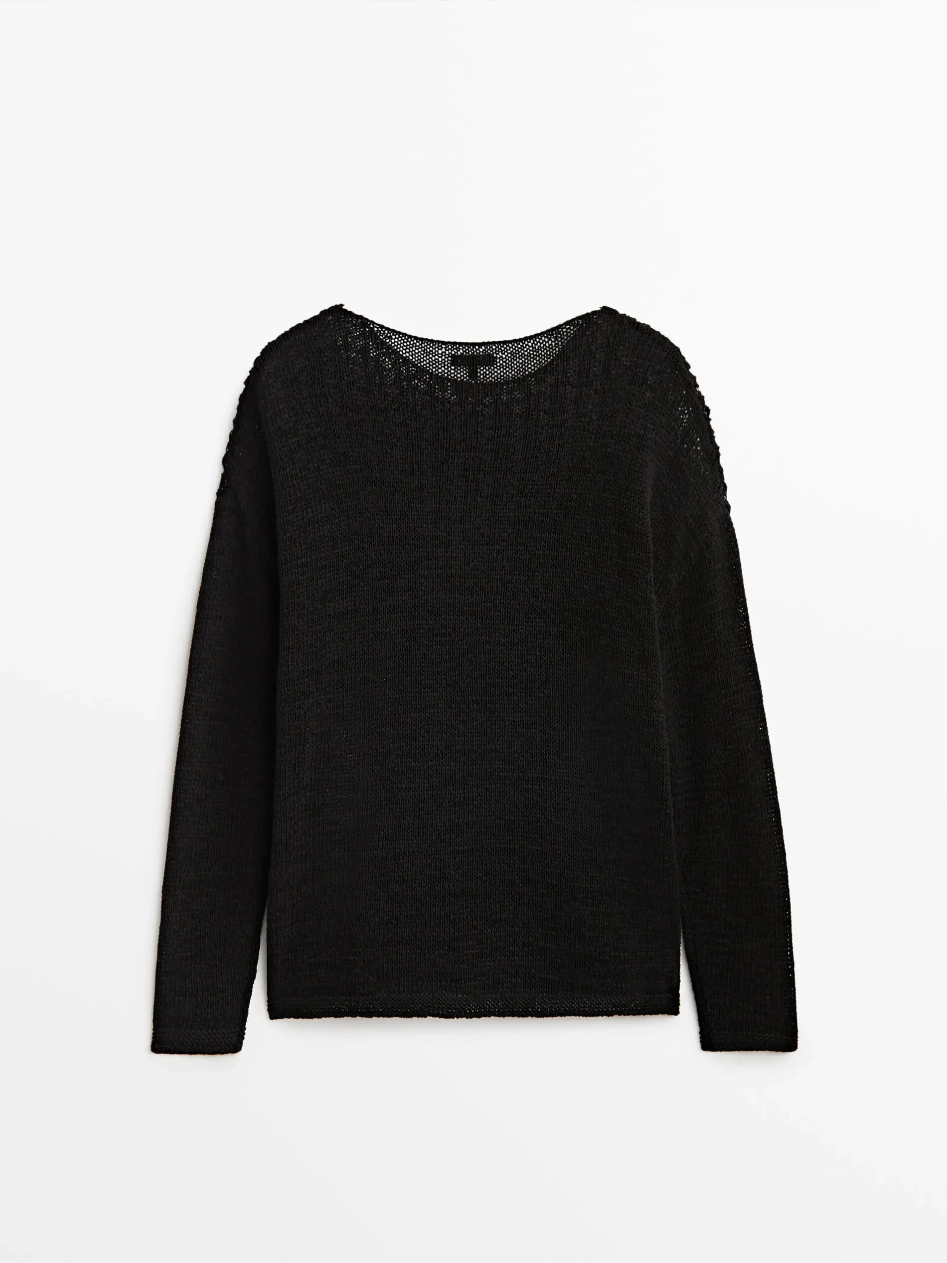 Ethereal MD 2024  autumn new style of Loose version hollow-out design sense solid color long-sleeved sweater 6