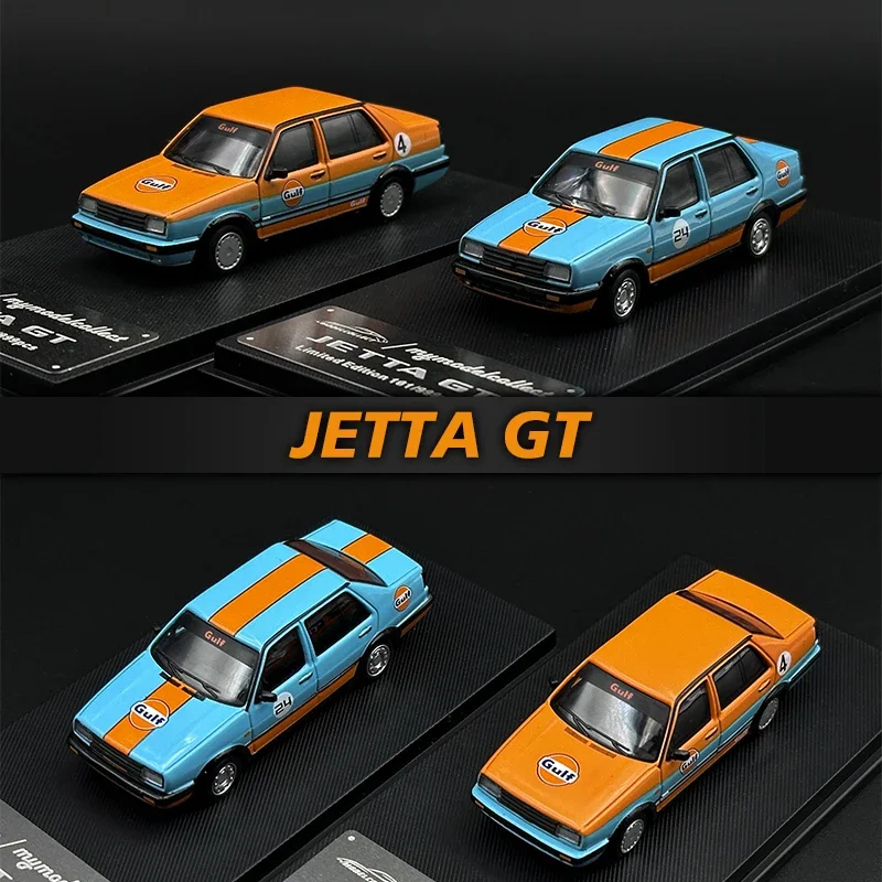 

MC 1:64 GULF JETTA GT A2 Diecast Diorama Car Model Collect Miniature Toys