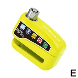 Waterproof Anti - Theft Alarm Lock for Scooters, Motorcycles, and Bicycles - 110dB Wheel Disc Brake Security Tool (E)