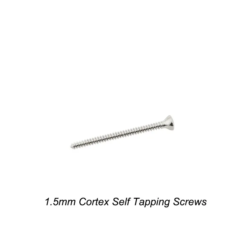 1.5mm Self-tapping Cortical Screw Stainless Steel Implants Veterinary Orthopedic Surgical Instruments Medical Supplies Equipment