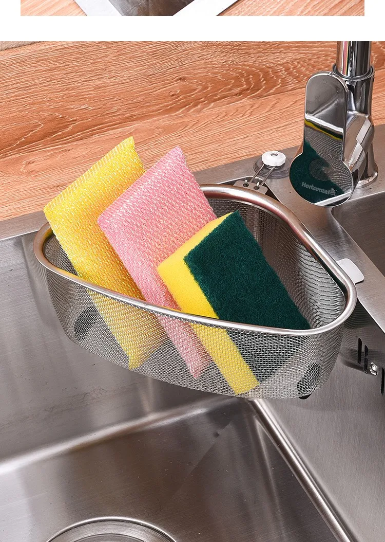 Stainless Steel Sink Storage Drain Basket, Dishwashing Sink Leftovers, Anti-Clogging Strainer Basket S4e7dc3800208479598435ed783c96fd9N