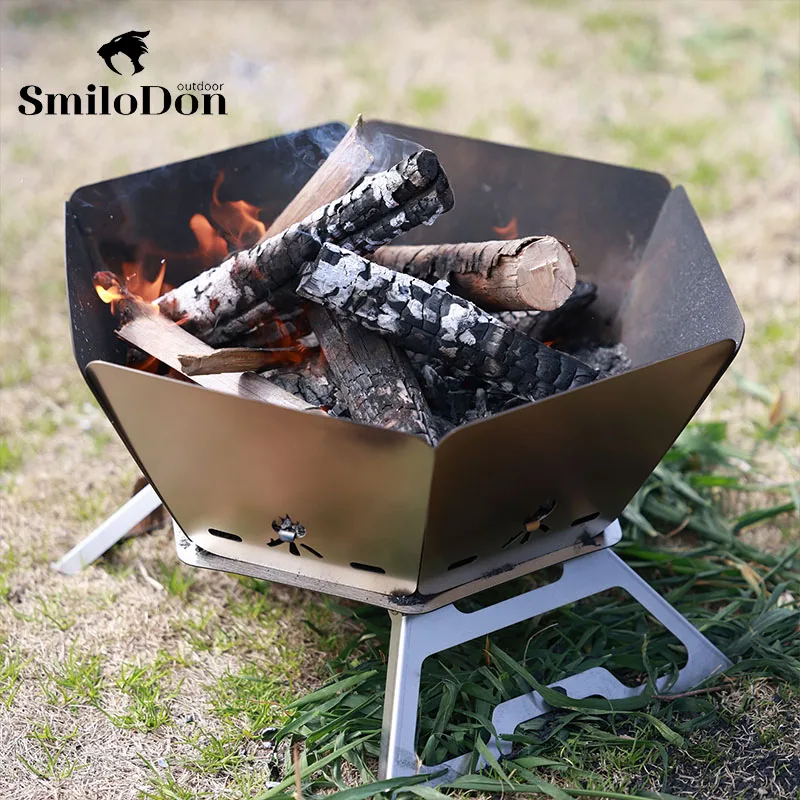 야외 모험의 필수품, SmiloDon 휴대용 접이식 캠핑 화로