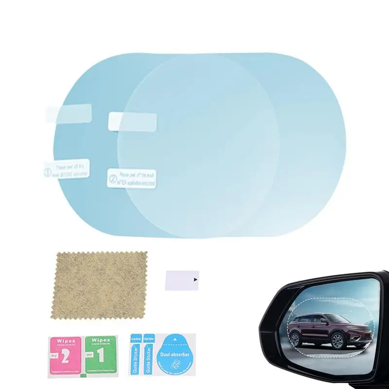 

Car Rainproof Film Anti Fog Car Sticker Car Mirror Window Rainproof Clear Film 2 Pcs Anti Fog Window Mirror Protective Film