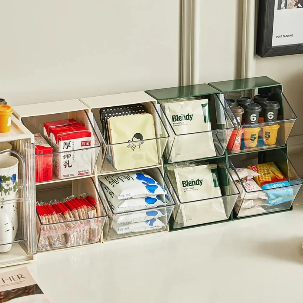 ถุงชาOrganizerชั้นวางลิ้นชักร้านกาแฟสํานักงานชั้นวางขนมแบบพกพาขนาดใหญ่U-รูปชาแคปซูลกาแฟกล่องเก็บ 1