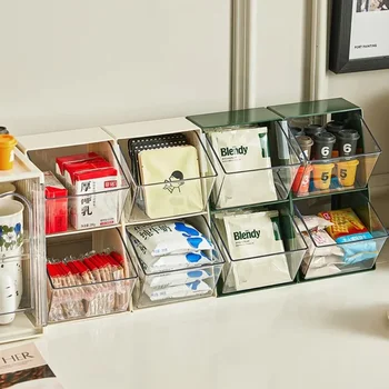 ถุงชาOrganizerชั้นวางลิ้นชักร้านกาแฟสํานักงานชั้นวางขนมแบบพกพาขนาดใหญ่U-รูปชาแคปซูลกาแฟกล่องเก็บ 1