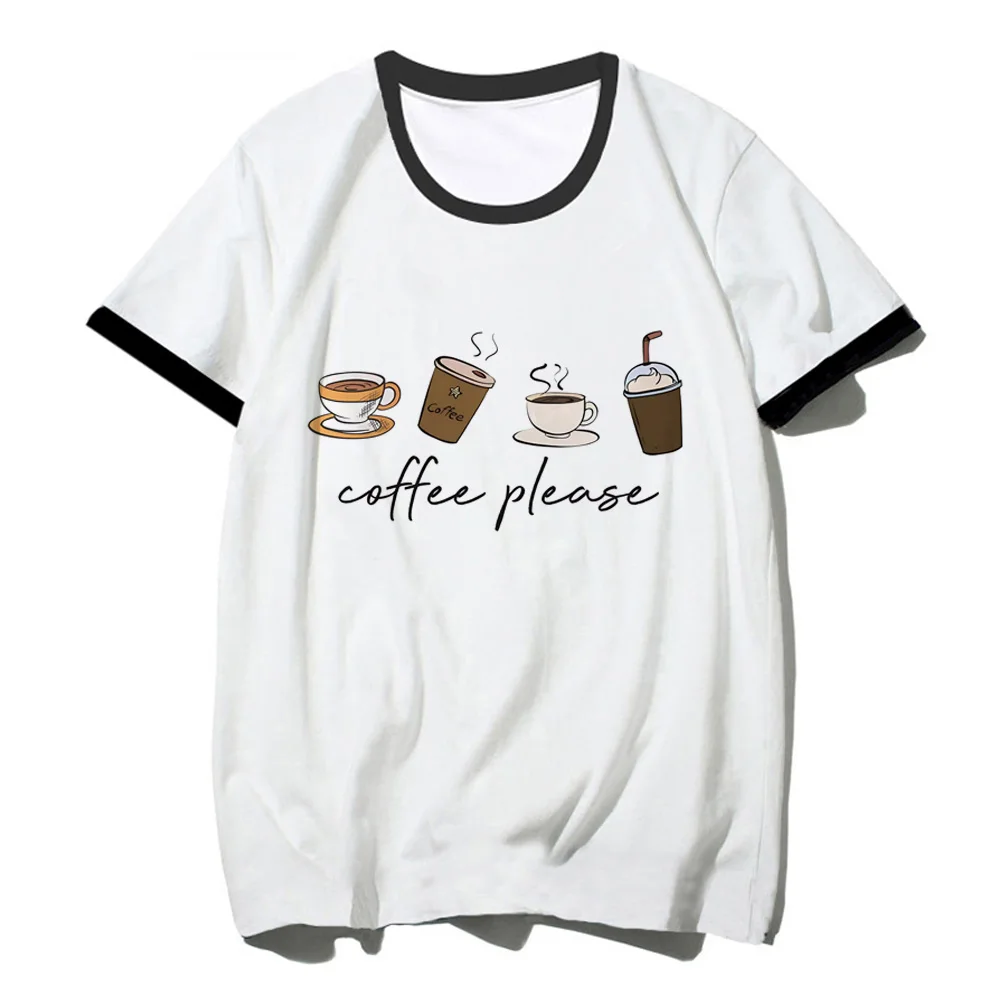 

Coffee Love t-shirts women designer streetwear summer Tee female graphic clothing