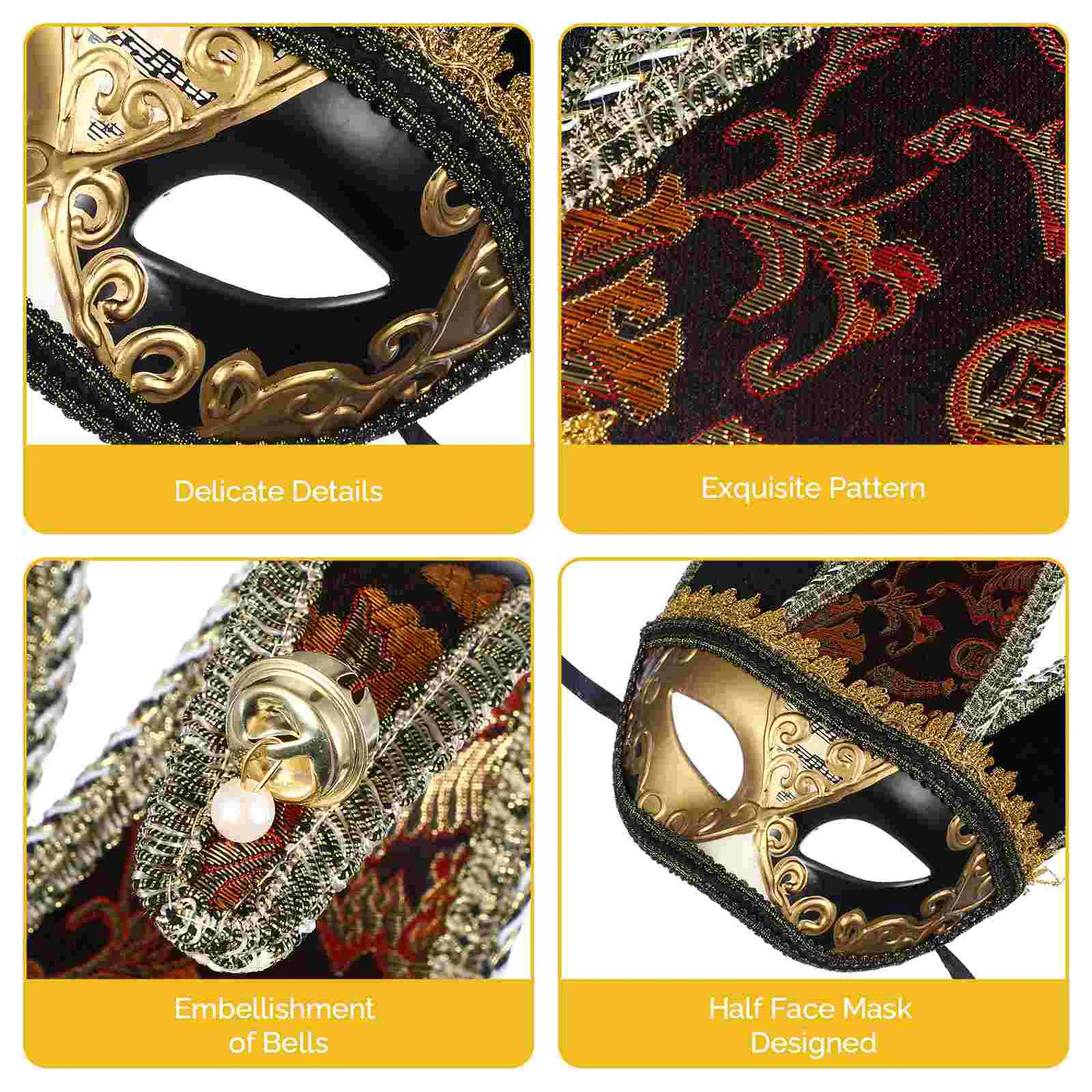 Adult Fancy Dress Carnival Half Face Mask Venetian Decor Prom Supplies Men Women Cosplay