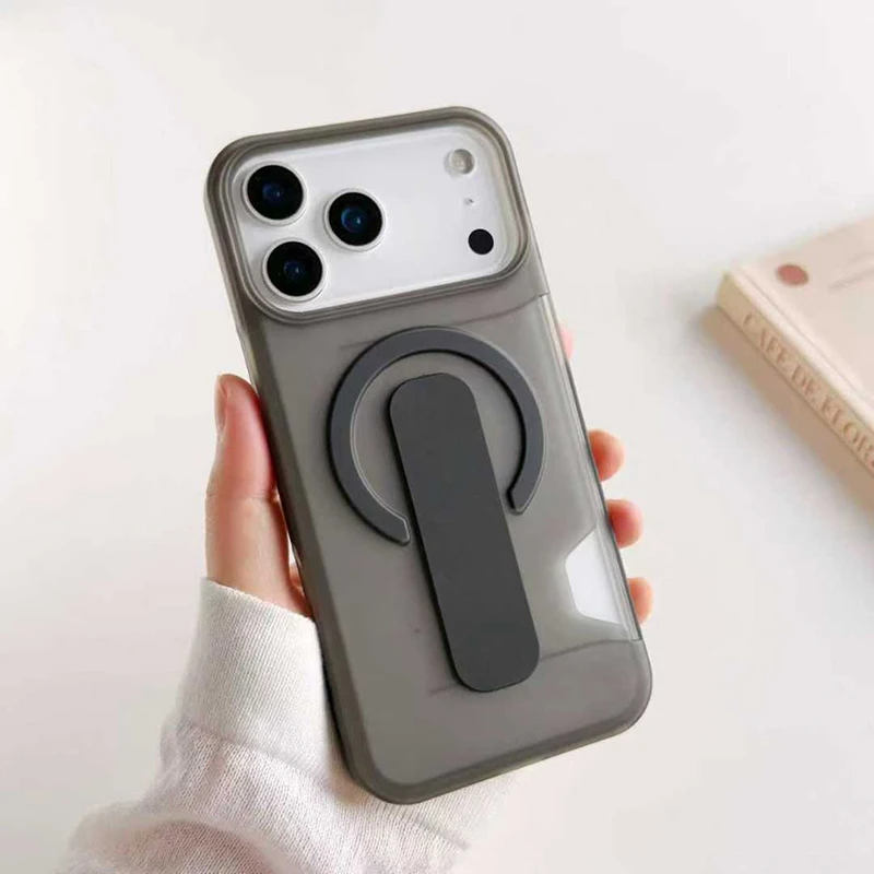 Magnetic Folding Stand Anti-Drop Minimalist Phone Case