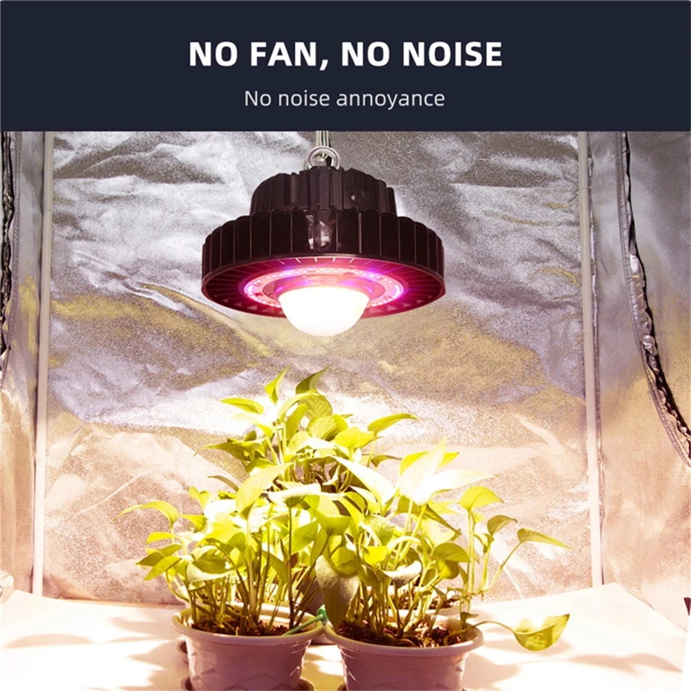 COB LED 성장 조명, 전체 스펙트럼, CXB3590, CXM32, 100W, 3500K, 삼성 LM301B, 실내 온실 식물 성장 램프