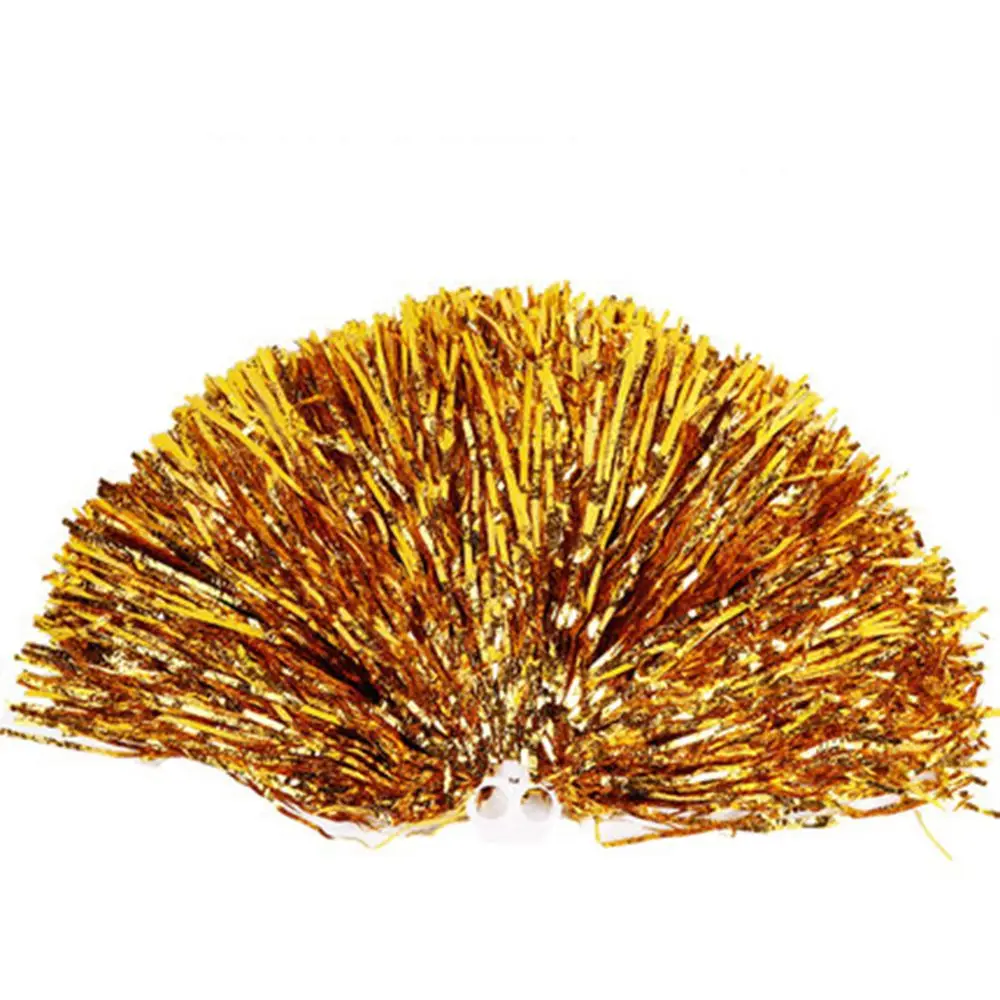 Cheerleading Pom Poms 1PC Double Hole Handle Game Competition Flower Ball