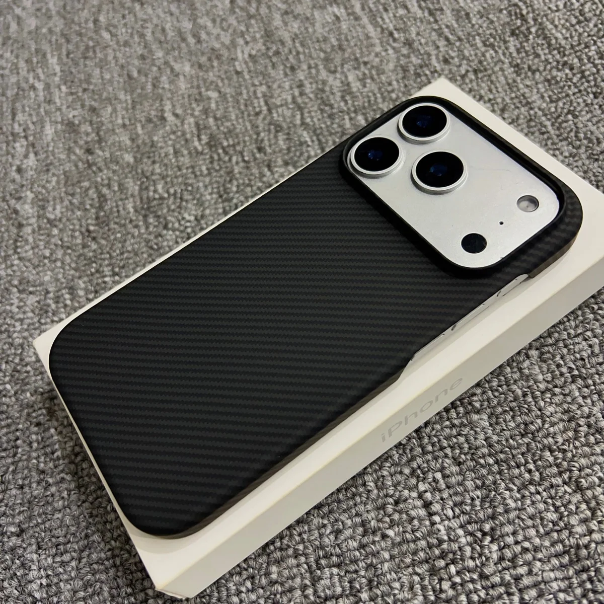 Carbon Fiber Pattern Frameless PC For Magsafe Case For iPhone 17 Air 16 Plus 15 14 13 12 Pro Max Magnetic Wireless Charge Cover 5
