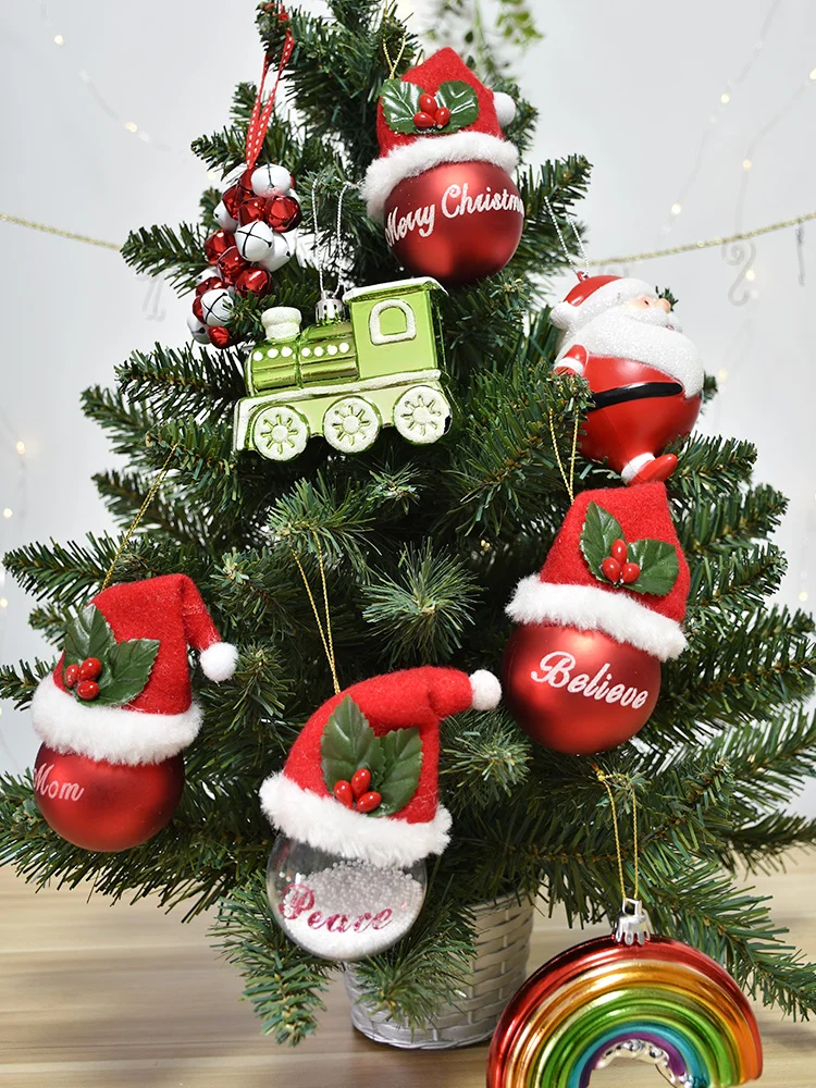 

Christmas decorations, hanging decorations, colorful paintings, creative elderly rainbow bells