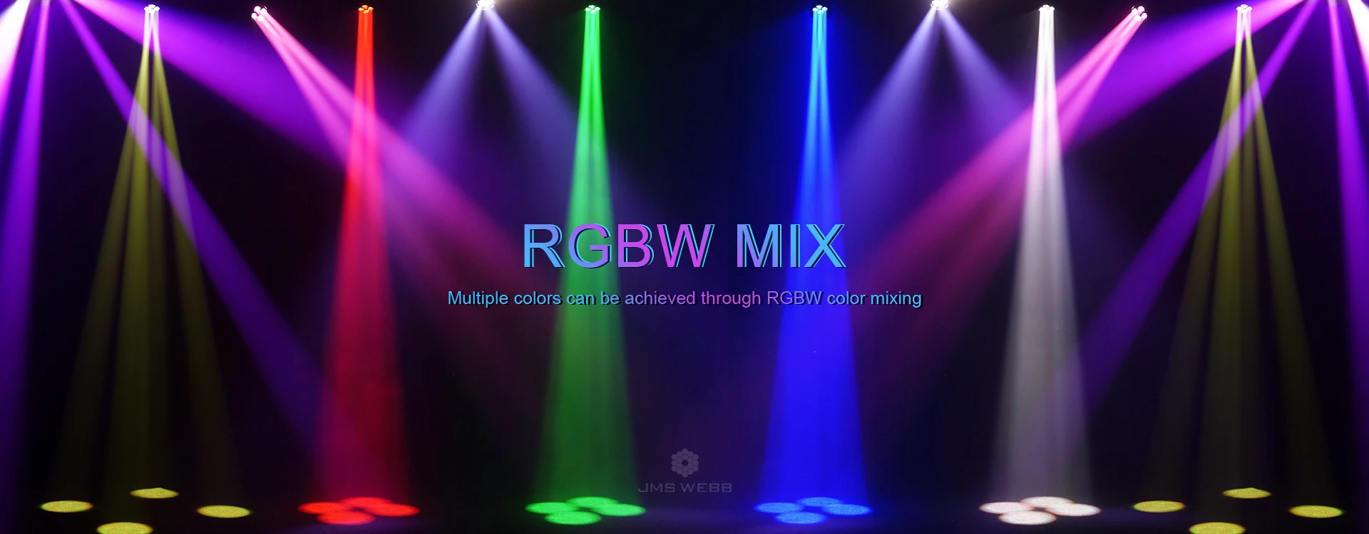 2PCS JMS WEDD 4x40w RGBW 4in1 LED Moving Head Wash Beam Zoom Bee Eyes Light For DJ Disco Wedding Party Stage Lights Effect – Detail 9