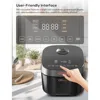 Rice Cooker Maker 8 Cup Uncooked 8 Preset Programs, Smart Fuzzy Logic, LED HD Display, Auto Keep Warm, Quick Cook, Black 3