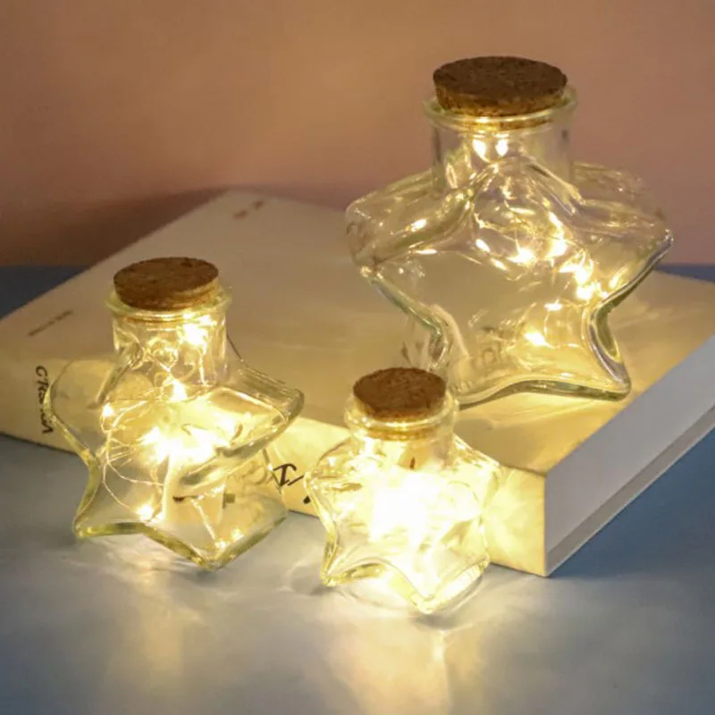 Five-Pointed Star Glass Bottle 4