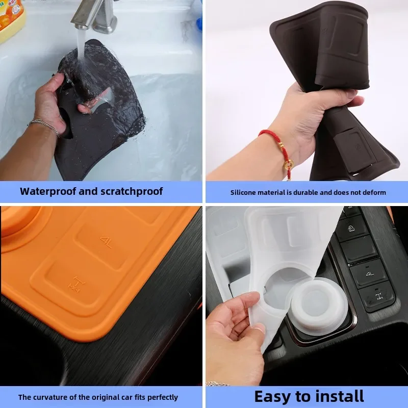 Central Control Gear Shift Panel Silicone Pad Anti-Scratch Dustproof Cover for Haval H9 MKII Interior Accessories
