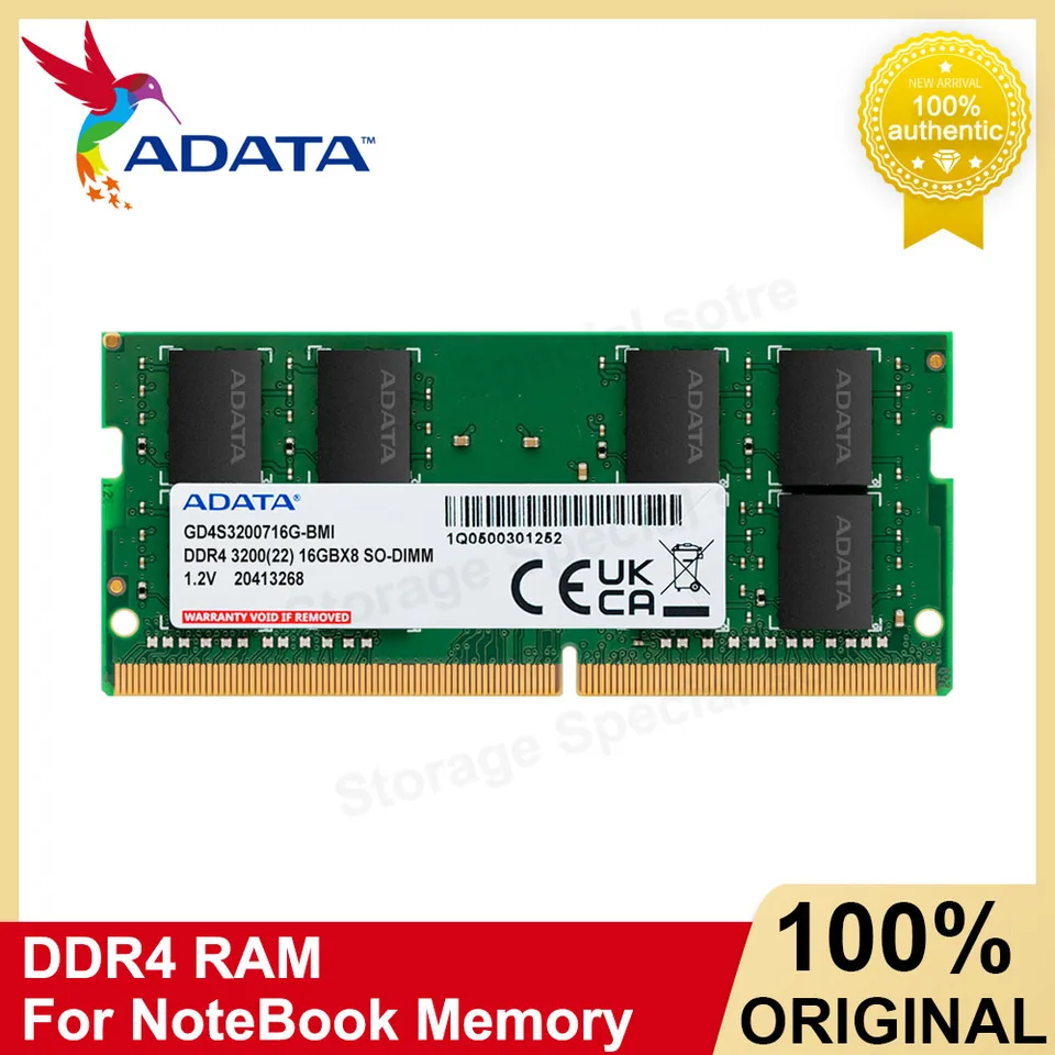 Adata RAM DDR4 Memory 16GB 32GB 3200MHz SO-DIMM Memory Module for