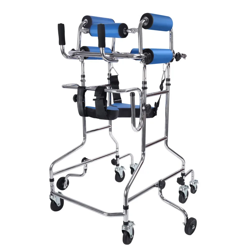 Eight Wheeled Walking Bike exercise bike trainer exercise bike part exercise bike brake lever Walking Aid For Elderly Lower Limb Training Rehabilitation Standing Stand