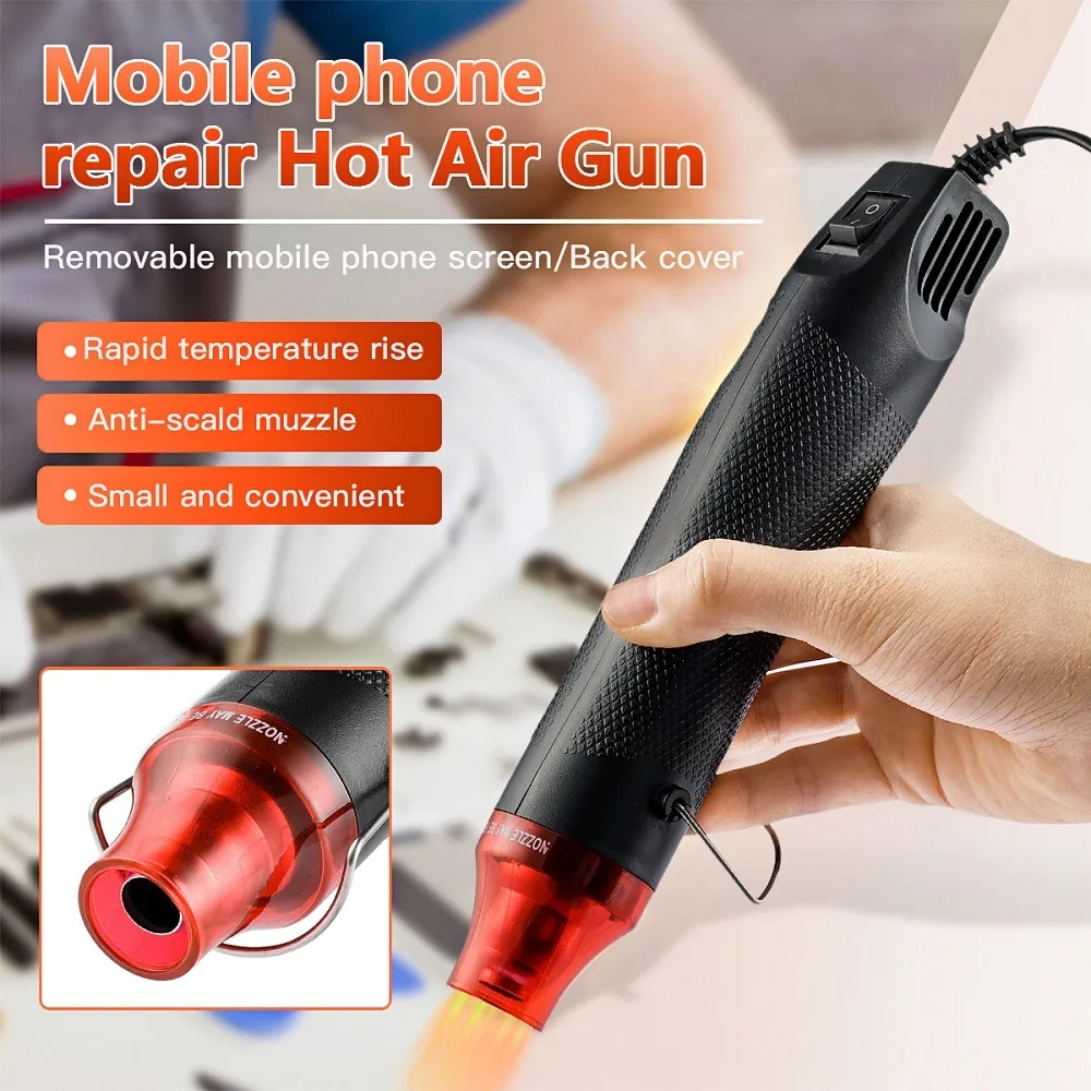 220V 230V Hot Air Gun Soldering Temperature Blower Gun DIY Crafts Electric  Power Hot Dryer Mini Heat Gun For Shrink Tubing - AliExpress