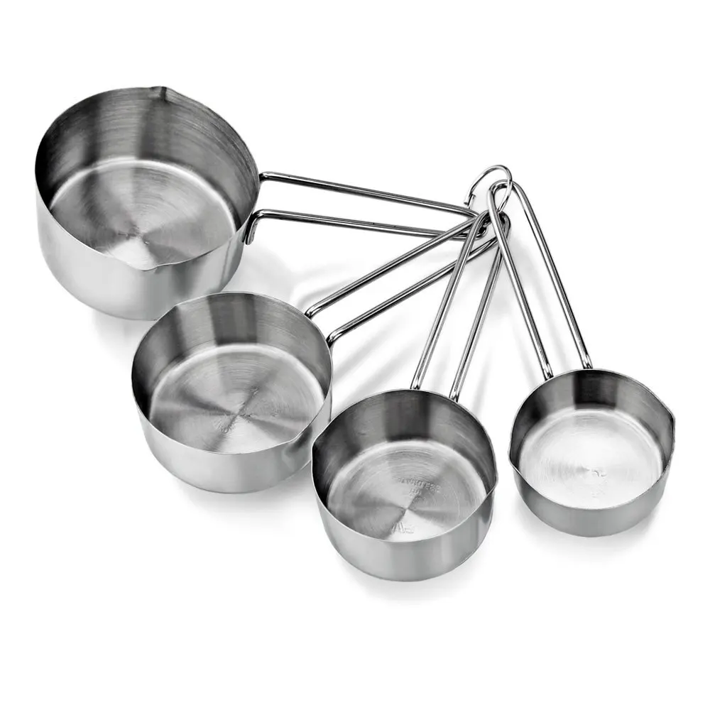 Stainless Steel Handle Measuring Cups Baking Cooking Tool Set, 4-Piece for  Dry and Liquid Bl12285 - China Measuring Cups and Spoons Set and Measuring  Cups price