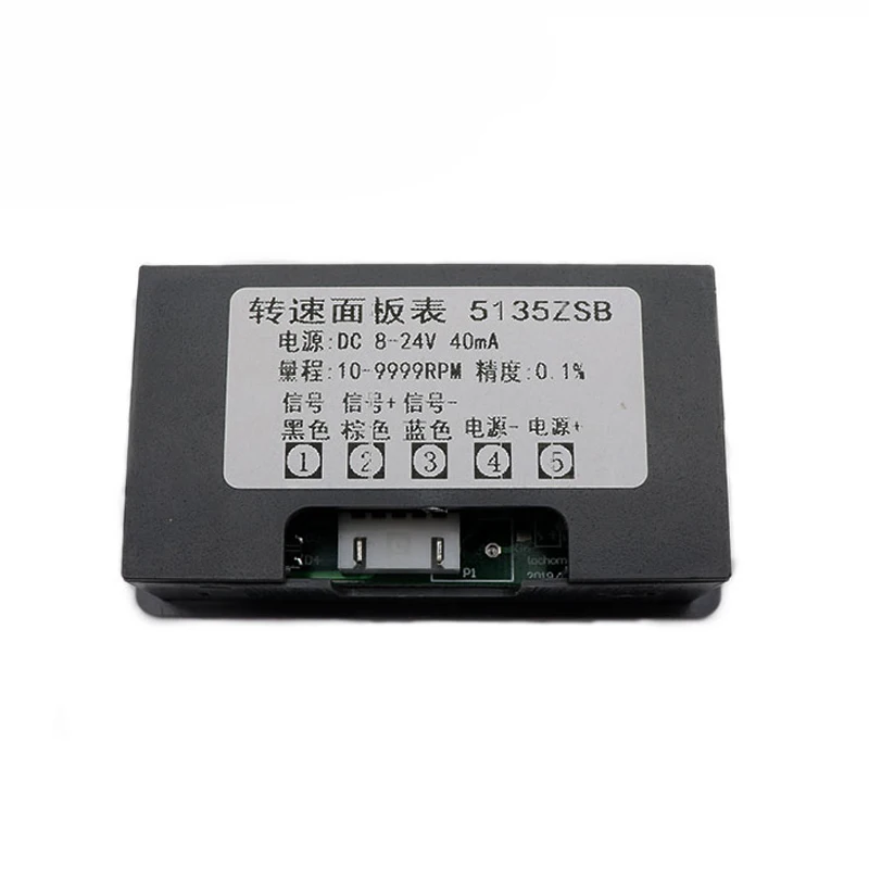 측정 게이지 4 디지털 LED 타코미터 RPM 속도 계량기, 홀 근접 스위치 센서 NPN, 12V, 24V, 1 세트, 블루, 그린, 레드, 10-9999RPM
