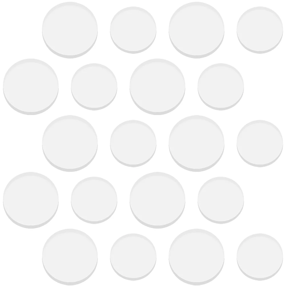 

20pcs Glass Top Bumpers Nonslip Pads Clear Non Adhesive Medium Rubber Pads for Tabletop