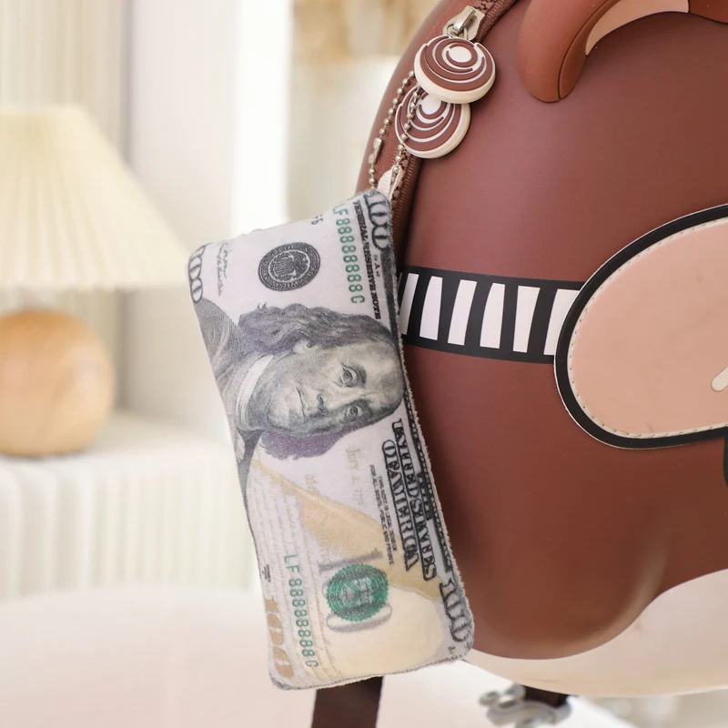 Two Sizes U.S. Dollar Plush Pillow Stuffed Currency Long Cushion Sleeping Bolster Head Support Plushie Present 6