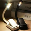 LED Clip Book Light Read Table Lamp 3 Color Brightness Night Lights Flexible Desk Lamps Portable Dormitory Light Travel Lighting 3