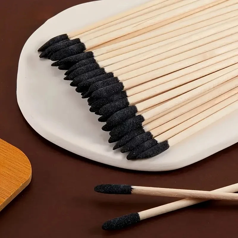 Dual-Purpose Sanding Sticks with Precision Frosted Tips & Flat Head for Crafts & DIY Projects