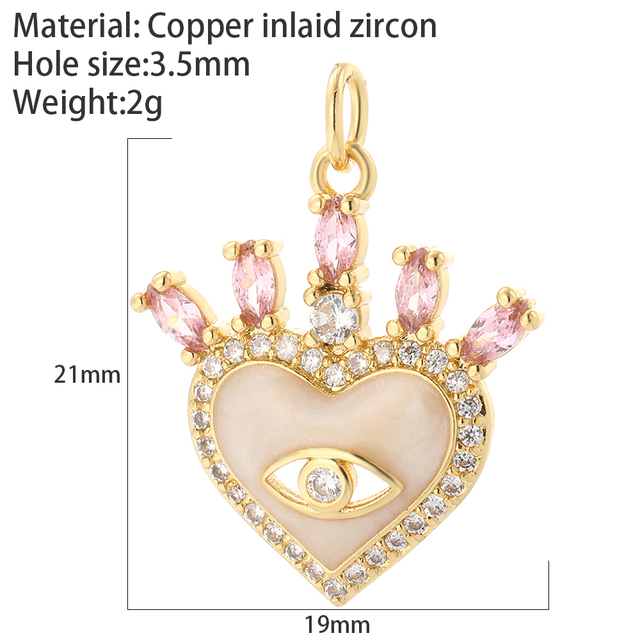 Greek Eye gold Pendant Charms for Diy Earrings Keychain Necklace Bracelet Evil Blue Eye Charms for Jewelry Making Supplies