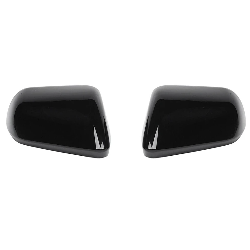 

ABS Black Side Door Rearview Mirror Cover Trim Shells Cap Replacement Parts For Ford Mustang 2015-2020