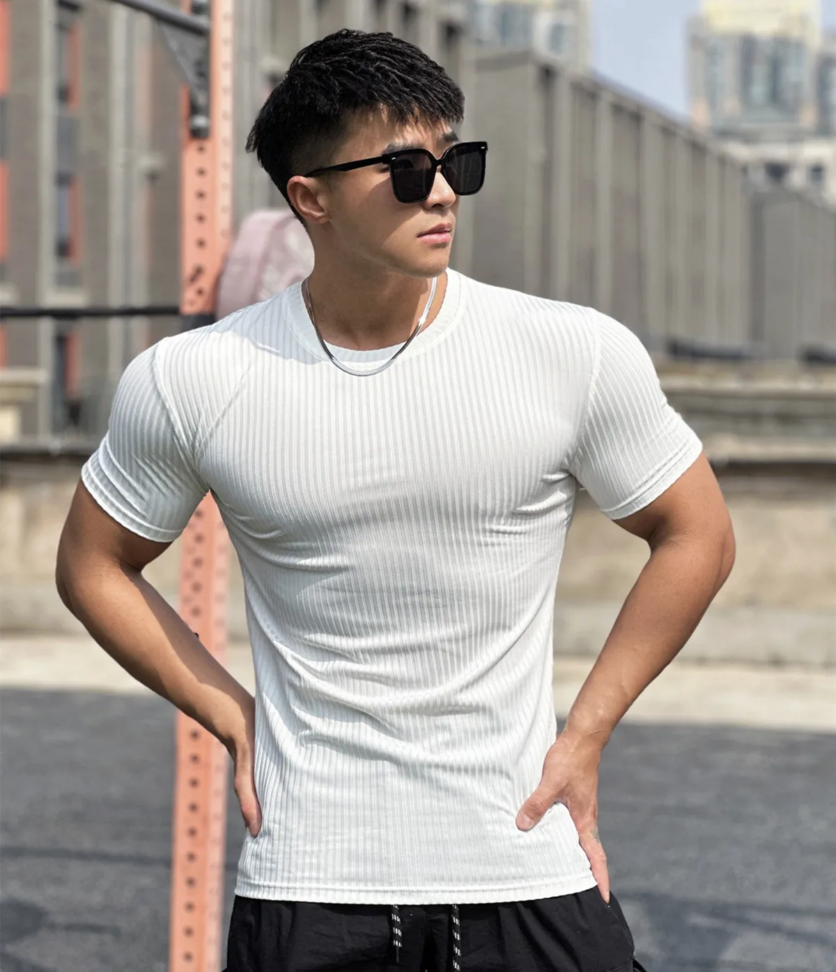 Fashion Men's Breathable Summer T Shirts Tops Clothing Casual Slim