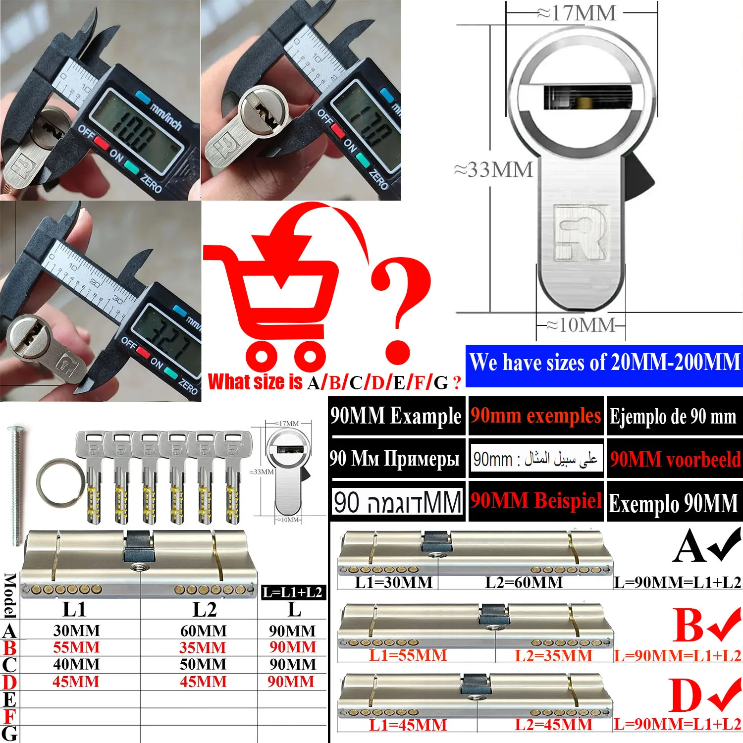 Double clutch door lock cylinder Keys can be used at both ends of the lock cylinder at the same time.forgot to remove key