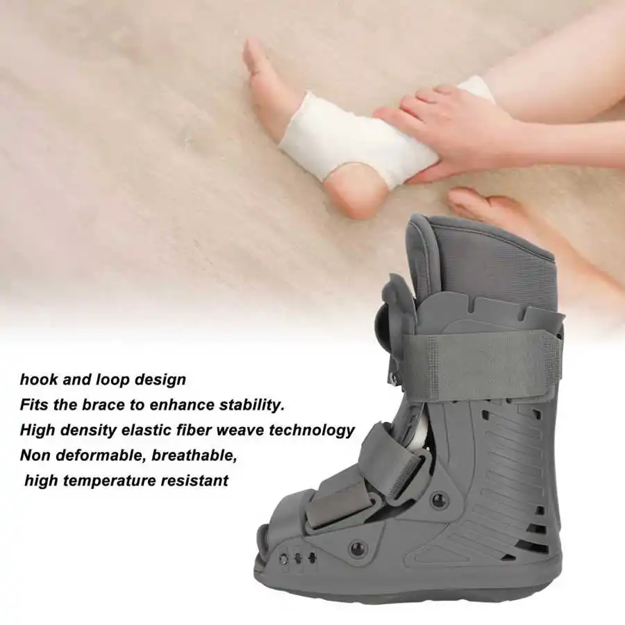 Stivale Da Passeggio Pneumatico Ultraleggero Air Walker Brace Full Shell Protezione Ortopedica Lesioni Alla Caviglia Fratture Supporta Il Recupero Nuo
