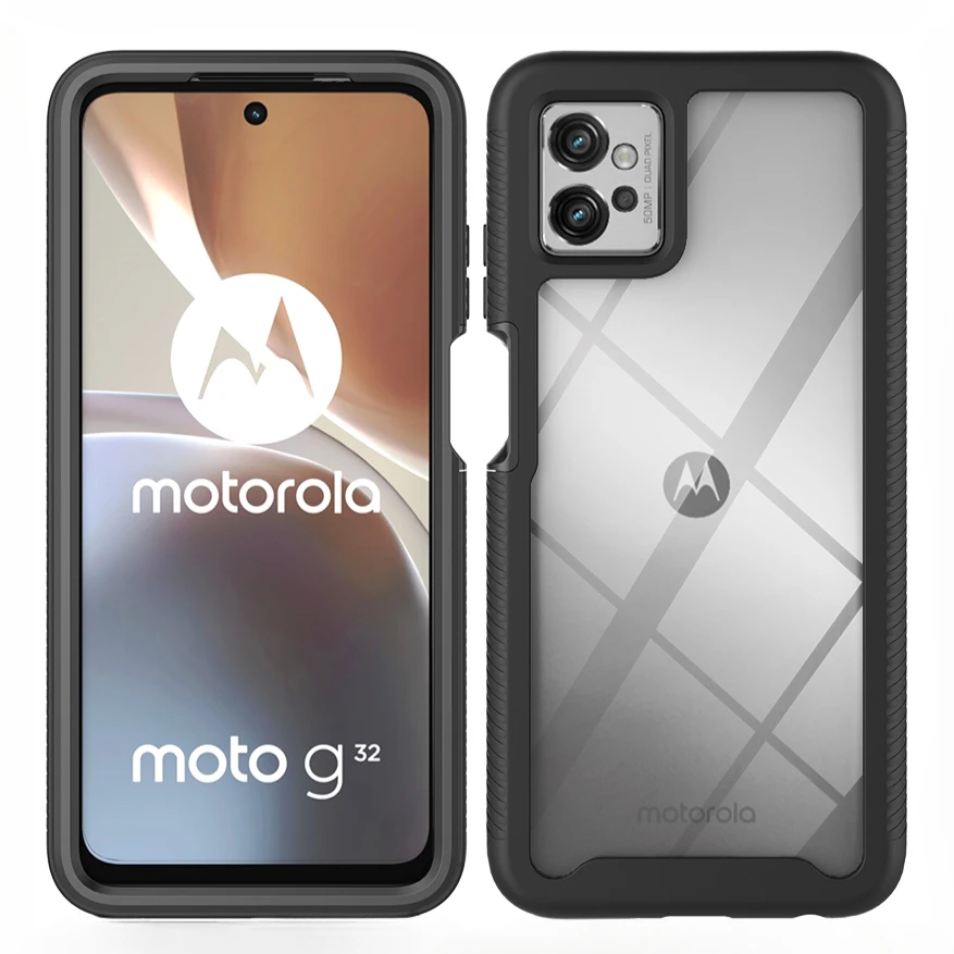 Military Shockproof TPU/PC Hybrid Rugged Case with Raised Camera and Screen Edges Protection